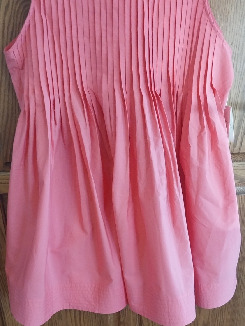 Free Assembly NWT Women's Sleeveless Pleated Mini Dress Size X-Large Pink Melon - Picture 4 of 11